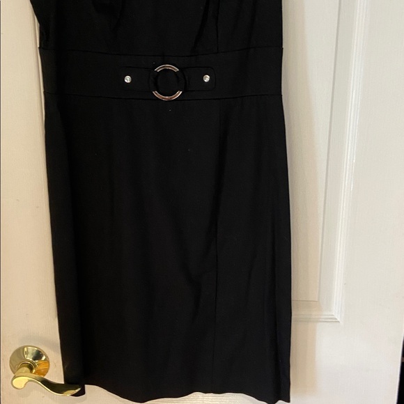 AGB Black Dress with Stylish Belt - Picture 5 of 8